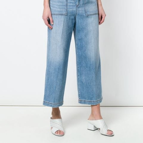NWT High-Rise Wide-Leg Denim Trousers - Picture 2 of 5